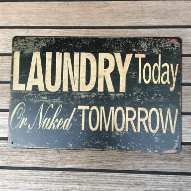 Download Tekstbord "Laundry today" - 30 cm - Time to cozy up