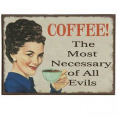 Aimant "Evil coffee" - 7 cm