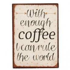 Magneet "Coffee rules" - 7 cm