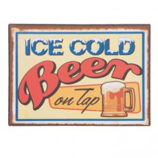 Magneet "Ice cold beer" - 7 cm