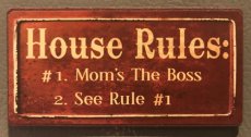 Magneet "House rules..."