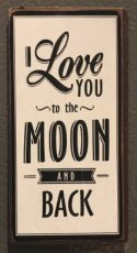 Aimant "I love you to the moon and back!"